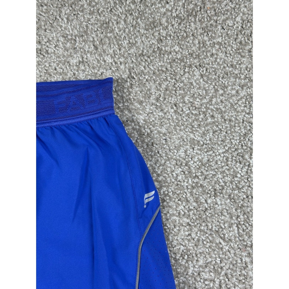 Fabletics Perforated Run Shorts Womens Medium Purple Lined Gym Workout 2" Inseam - Picture 3 of 8